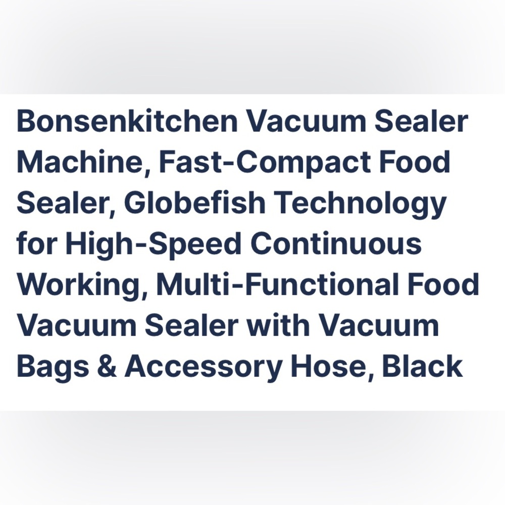 Vacuum Sealer Machine - Black - Picture 2 of 2